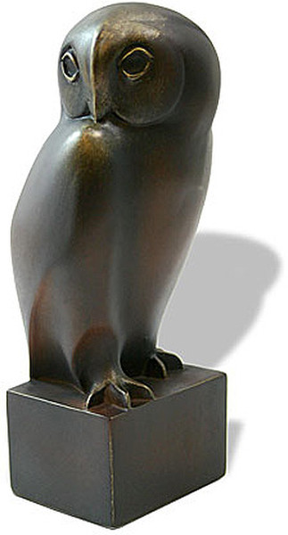 Replica Owl Sculpture By French Art Francois Pompon Museum Study